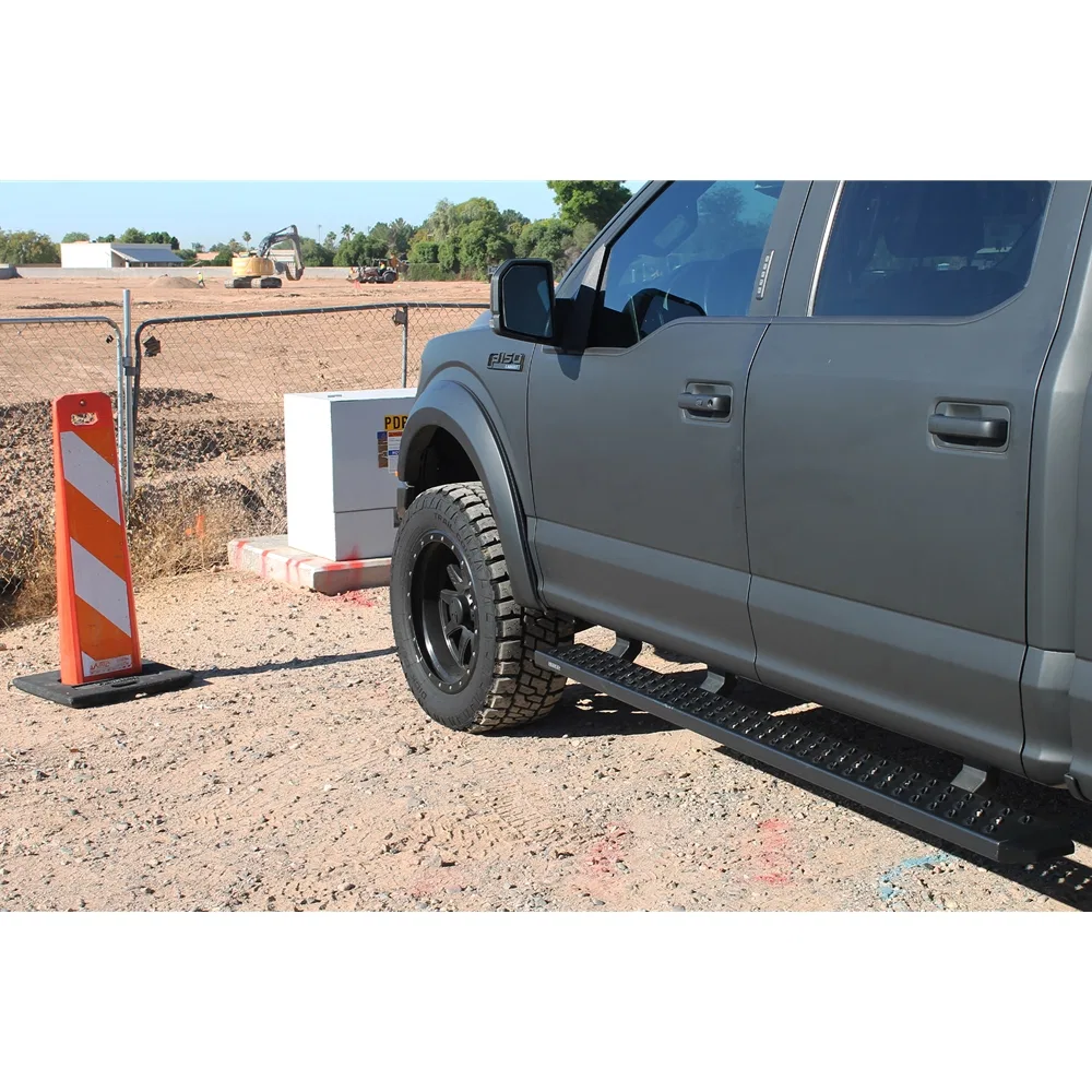 2102-0602BT – RAPTOR Running Board, Textured Black Aluminum Unlighted Rocker Panel Mount - view 3